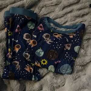 Little Sleepies Blue Space Kids Pajama Set